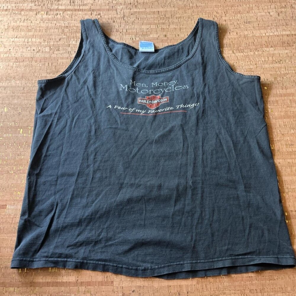 Harley Davidson Men, Money, and Motorcycles Tank!